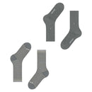 Burlington Grey Everyday Stripe 2-Pack Socks