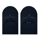 Burlington Navy Aberdeen No Show Socks