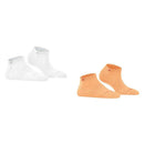 Burlington Orange Everyday 2-Pack Sneaker Socks