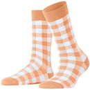 Burlington Orange Vichy Socks