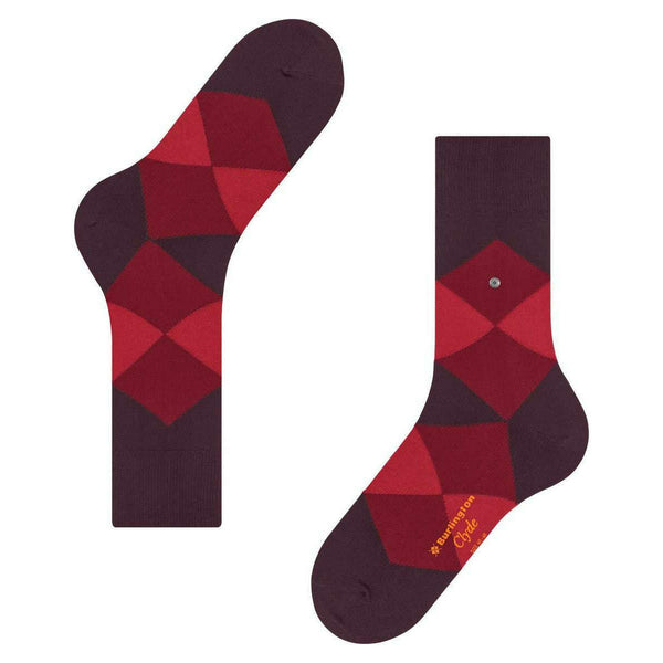 Burlington Red Clyde Socks