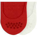 Burlington Red Everyday 2-Pack No Show Socks