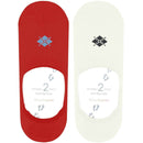 Burlington Red Everyday 2-Pack No Show Socks