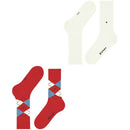 Burlington Red Everyday Mix 2-Pack Socks