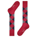 Burlington Red Manchester Knee High Socks