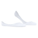 Burlington White Aberdeen No Show Socks