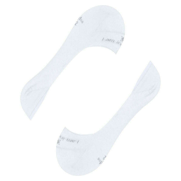 Burlington White Carrington No Show Socks
