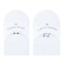 Burlington White Carrington No Show Socks