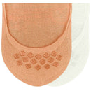 Burlington White Everyday 2-Pack Invisible Socks