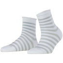 Burlington White Swansea Short Socks
