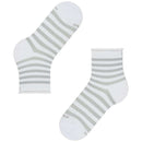 Burlington White Swansea Short Socks