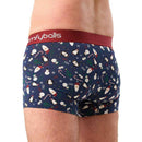 Comfyballs Black Cotton Regular Boxer