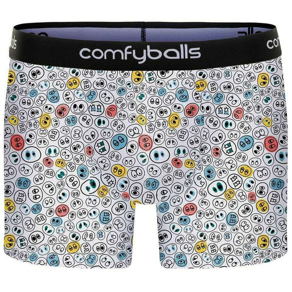 Comfyballs White Cotton Long Boxer