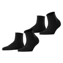 Esprit Black Basic Pure 2 Pack Short Socks