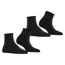 Esprit Black Basic Pure 2 Pack Short Socks
