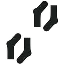 Esprit Black Basic Tennis 2 Pack Socks
