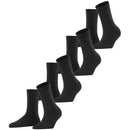 Esprit Black Solid 4 Pack Socks