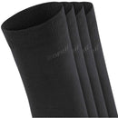 Esprit Black Solid 4 Pack Socks