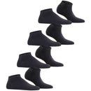 Esprit Black Solid Sneaker 4 Pack Socks