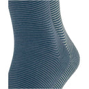 Esprit Blue Allover Stripe 2 Pack Socks