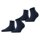 Esprit Blue Basic Pure 2 Pack Short Socks