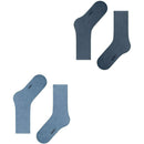 Esprit Blue Basic Tennis 2 Pack Socks