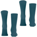Esprit Blue Basic Uni 2 Pack Socks