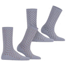 Esprit Blue Fine Dot 2 Pack Socks