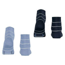 Esprit Blue Fine Line 2 Pack Short Socks