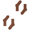Esprit Brown Fine Dot 2 Pack Socks