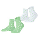 Esprit Green Twig 2 Pack Socks