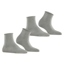 Esprit Grey Basic Pure 2 Pack Short Socks