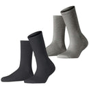Esprit Grey Basic Tennis 2 Pack Socks