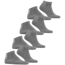 Esprit Grey Solid Sneaker 4 Pack Socks