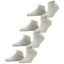 Esprit Grey Solid Sneaker 4 Pack Socks