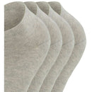 Esprit Grey Solid Sneaker 4 Pack Socks