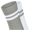 Esprit Grey Tennis Stripe 2 Pack Socks