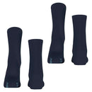 Esprit Navy Basic Tennis 2 Pack Socks
