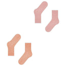 Esprit Orange Allover Stripe 2 Pack Socks