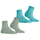 Esprit Pink Fine Line Short 2 Pack Socks