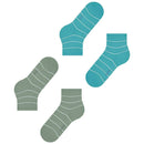 Esprit Pink Fine Line Short 2 Pack Socks