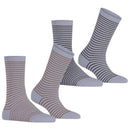Esprit Purple Fine Line 2 Pack Socks