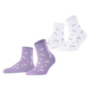 Esprit Purple Twig 2 Pack Socks