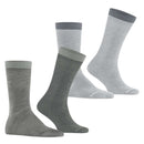 Esprit White Allover Stripe 2 Pack Socks