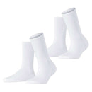 Esprit White Basic Tennis 2 Pack Socks