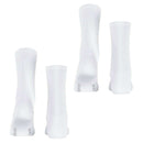 Esprit White Basic Tennis 2 Pack Socks