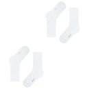 Esprit White Basic Tennis 2 Pack Socks