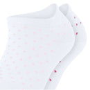 Esprit White Fine Dot 2 Pack Sneaker Socks