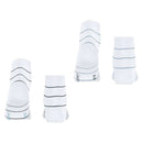 Esprit White Fine Line 2 Pack Short Socks