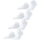 Esprit White Solid Sneaker 4 Pack Socks